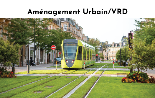 Aménagement urbain du tramway de la ville de Reims